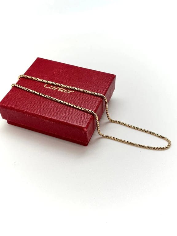 Cartier Venetian Chain Náhrdelník ze Žlutého Zlata