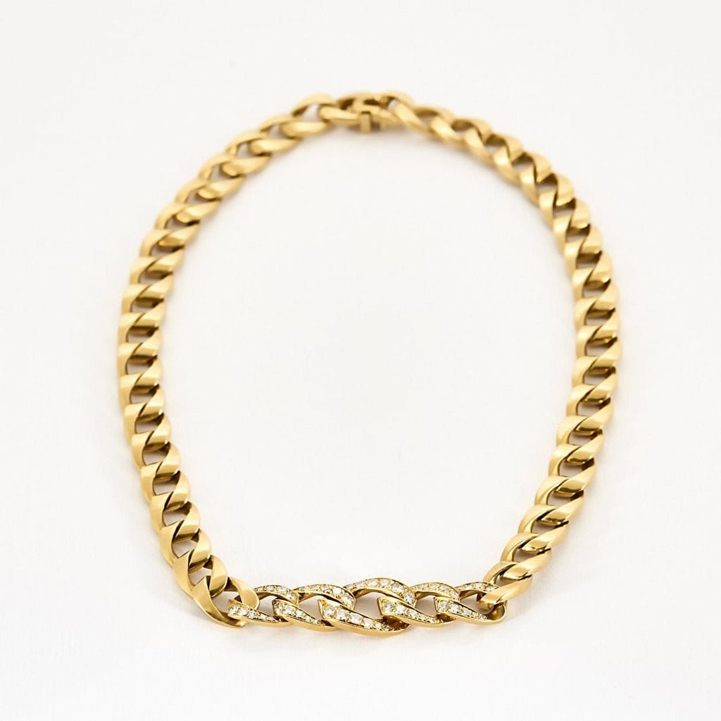 Cartier Bergamo Náhrdelník ze Žlutého Zlata s Diamanty