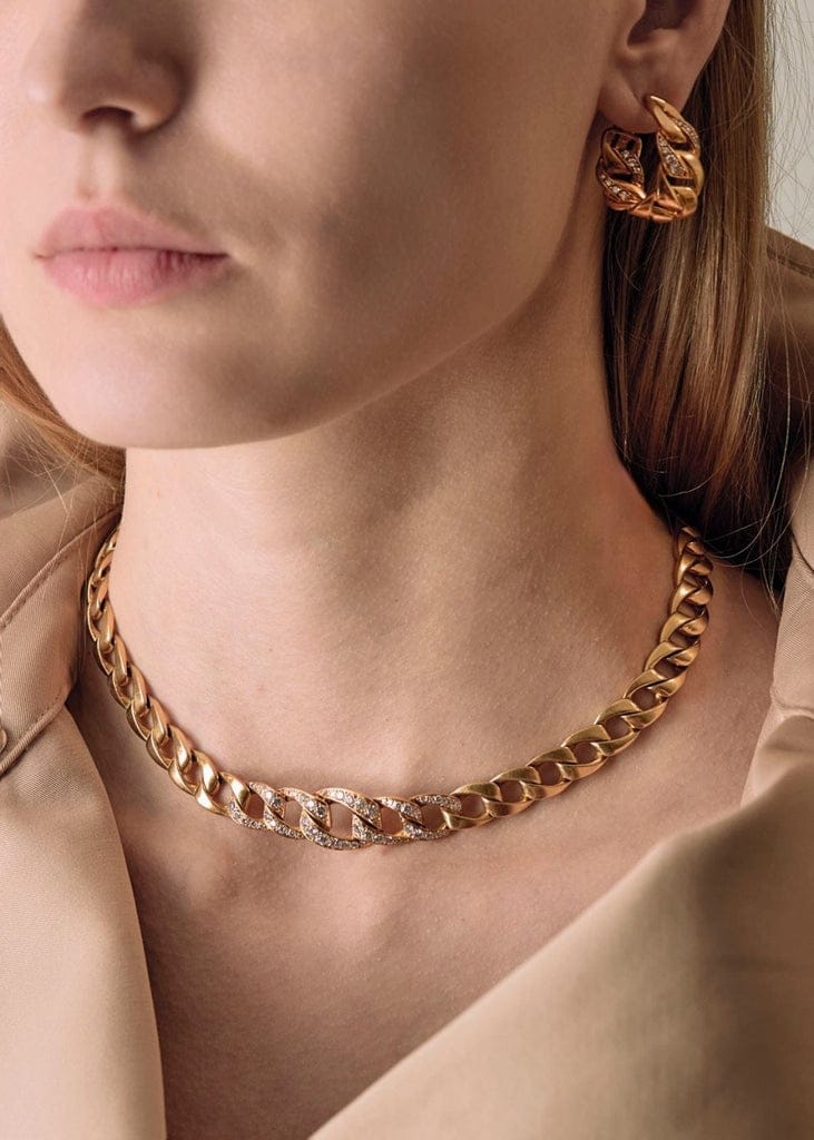 Cartier Bergamo Náhrdelník ze Žlutého Zlata s Diamanty