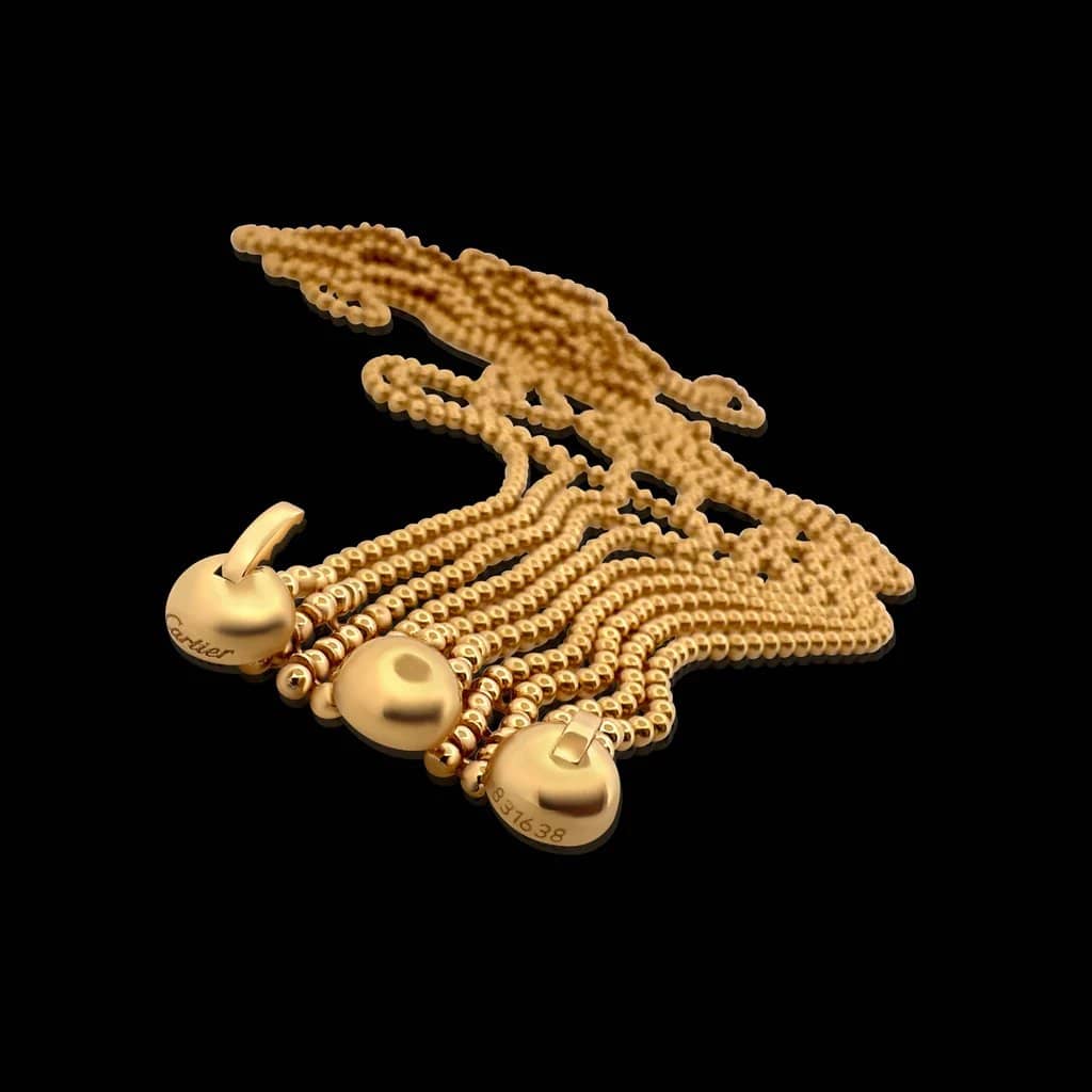Cartier Draperie Náhrdelník ze Žlutého Zlata