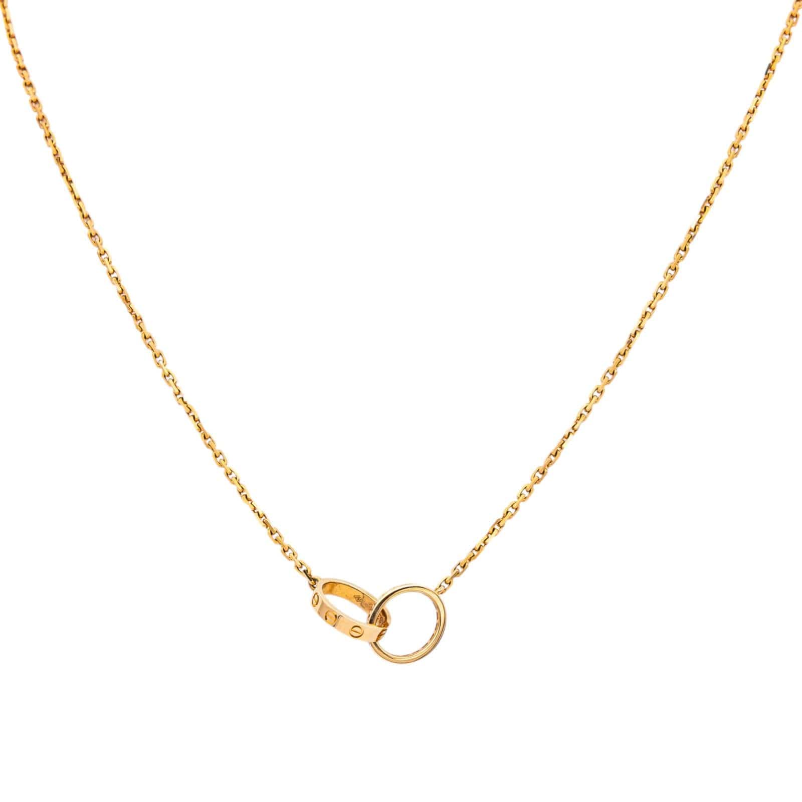 Cartier Love Náhrdelník z Růžového Zlata s Diamanty