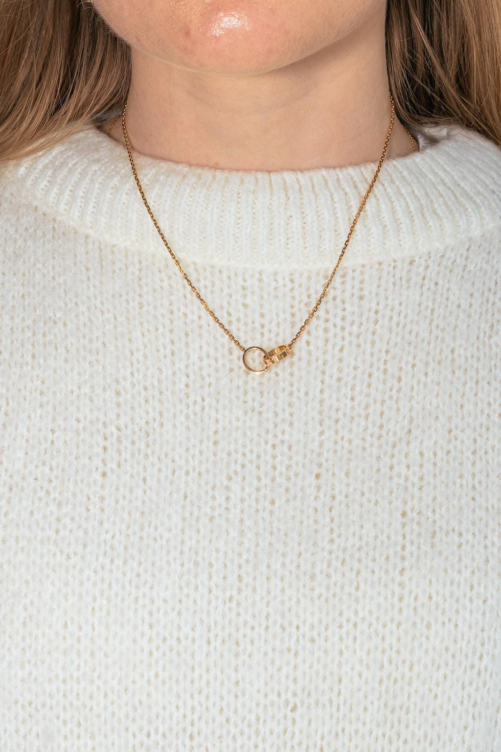 Cartier Love Náhrdelník z Růžového Zlata s Diamanty