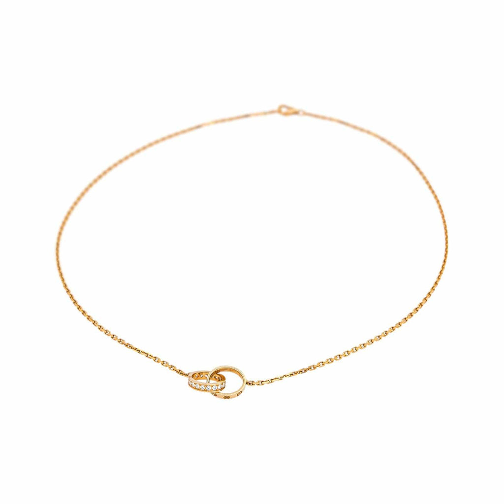 Cartier Love Náhrdelník z Růžového Zlata s Diamanty