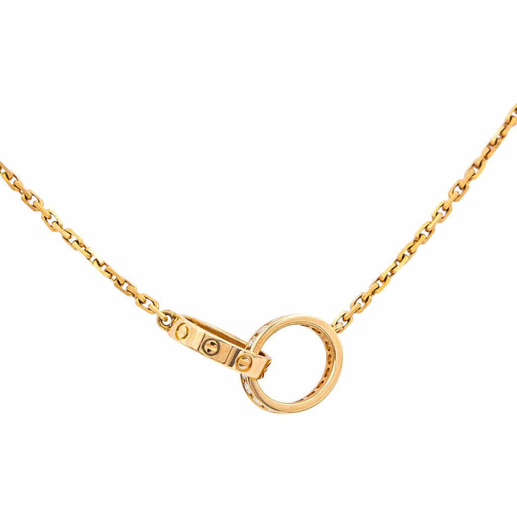 Cartier Love Náhrdelník z Růžového Zlata s Diamanty