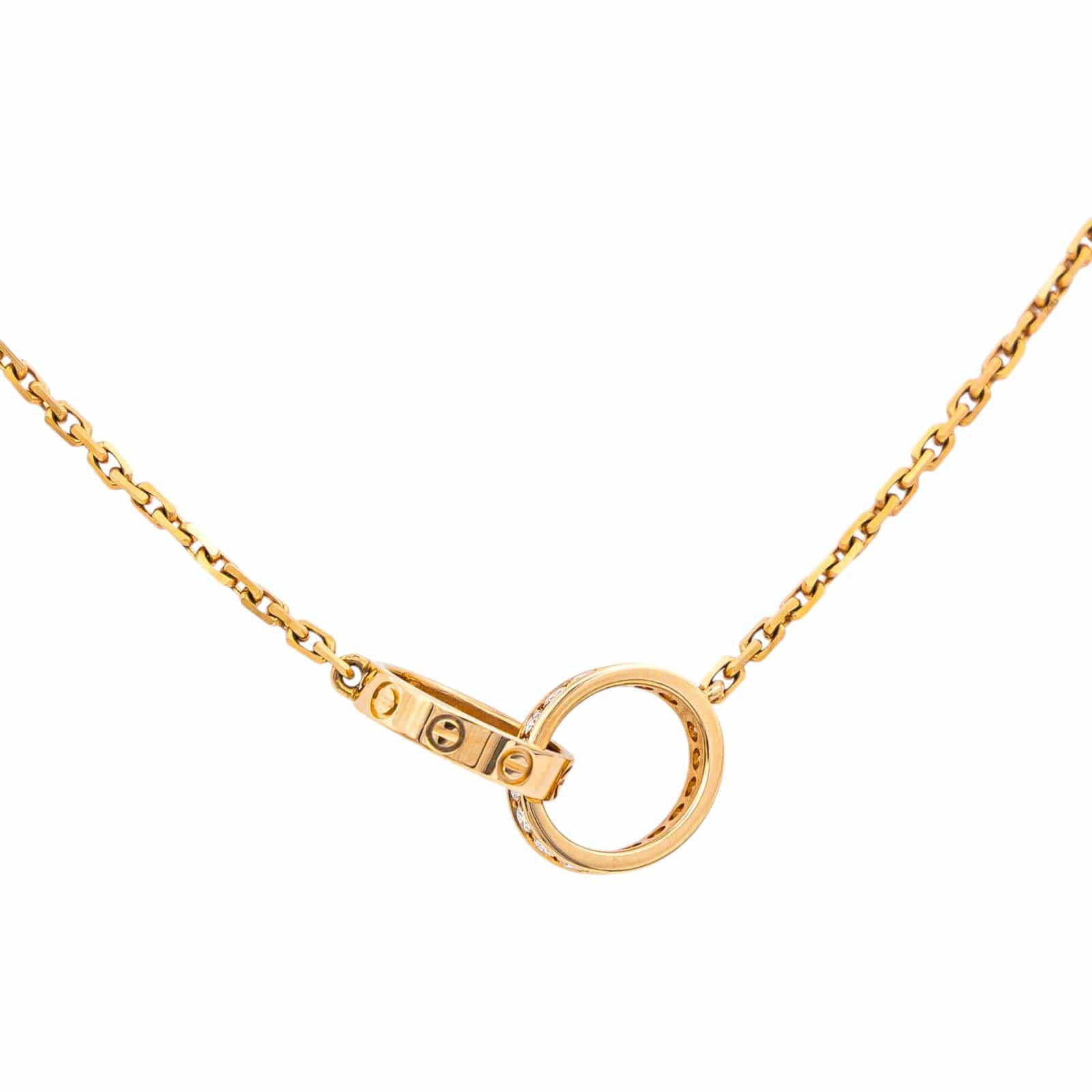 Cartier Love Náhrdelník z Růžového Zlata s Diamanty