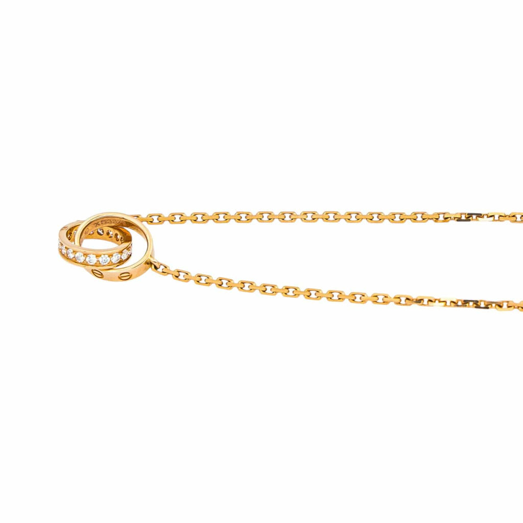 Cartier Love Náhrdelník z Růžového Zlata s Diamanty