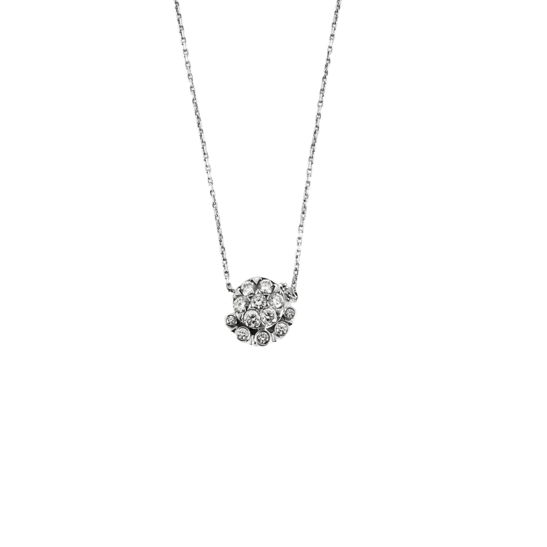 Cartier Vintage Náhrdelník z Bílého Zlata s Diamanty