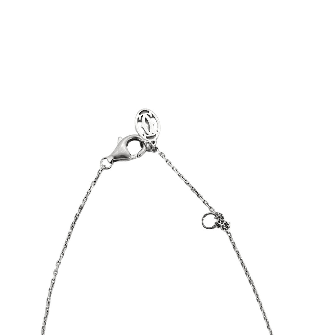 Cartier Vintage Náhrdelník z Bílého Zlata s Diamanty