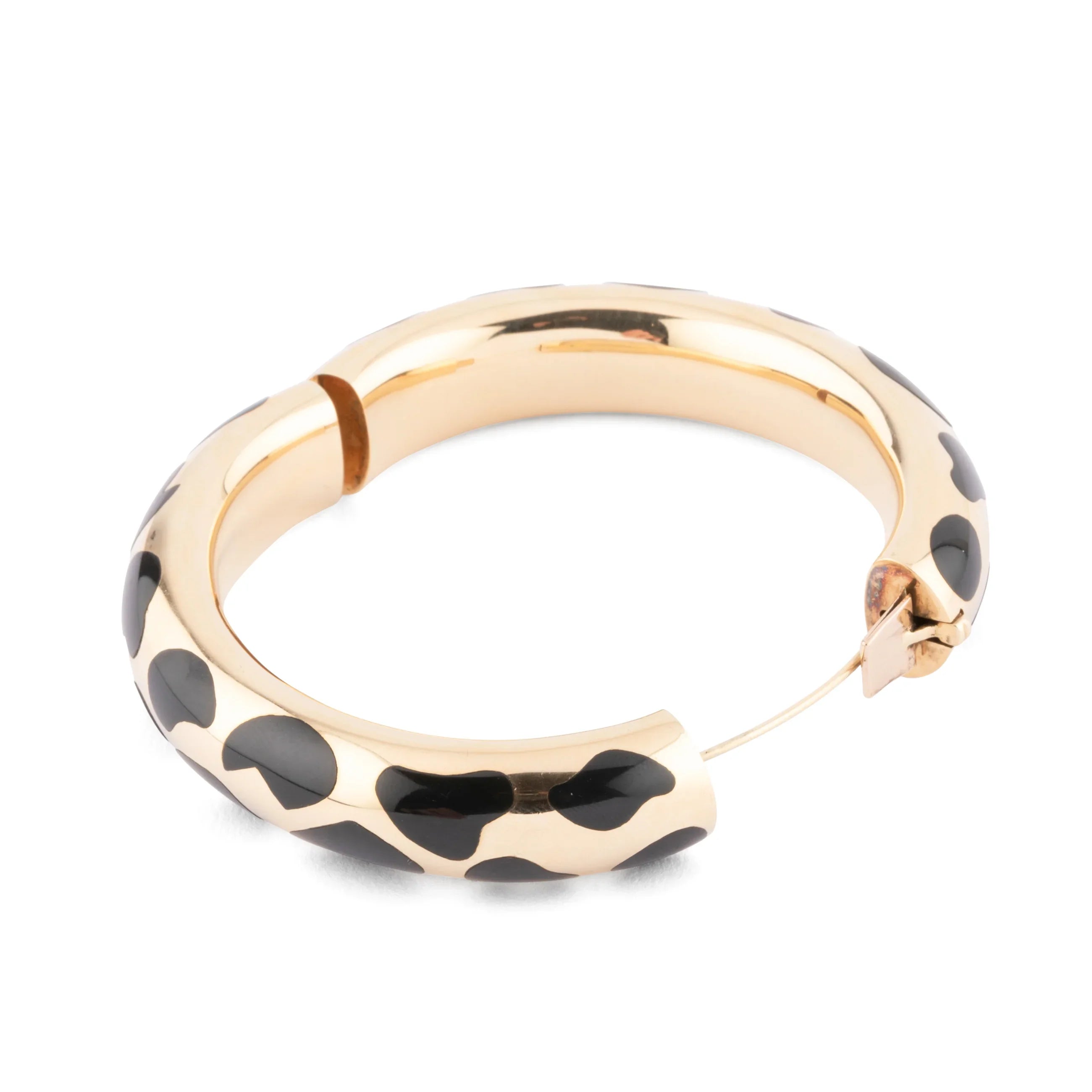 Adalgyse Bijoux Náramek ze Žlutého Zlata s Černým Jadeitem
