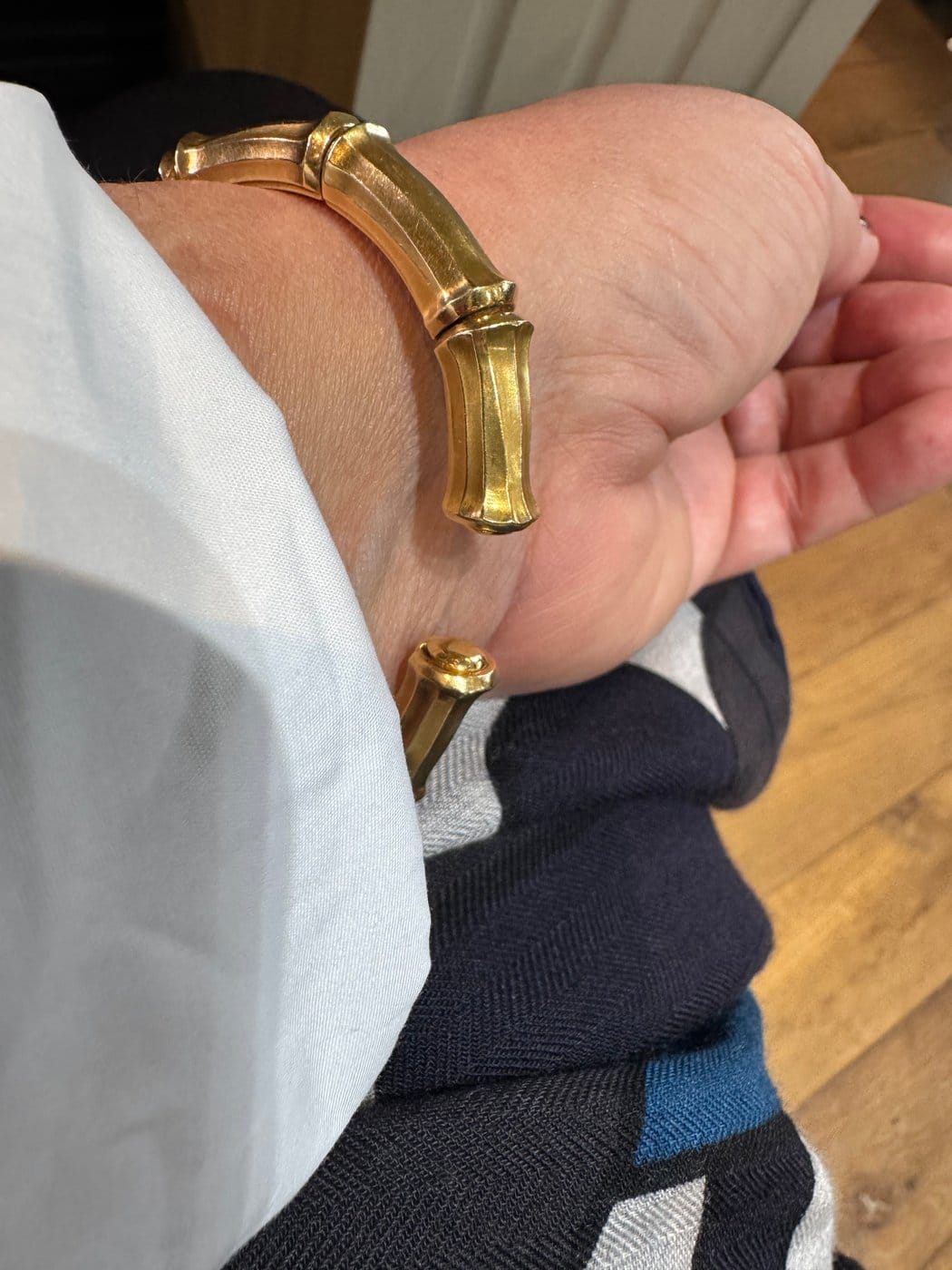 Cartier Bamboo Vintage Náramek ze Žlutého Zlata