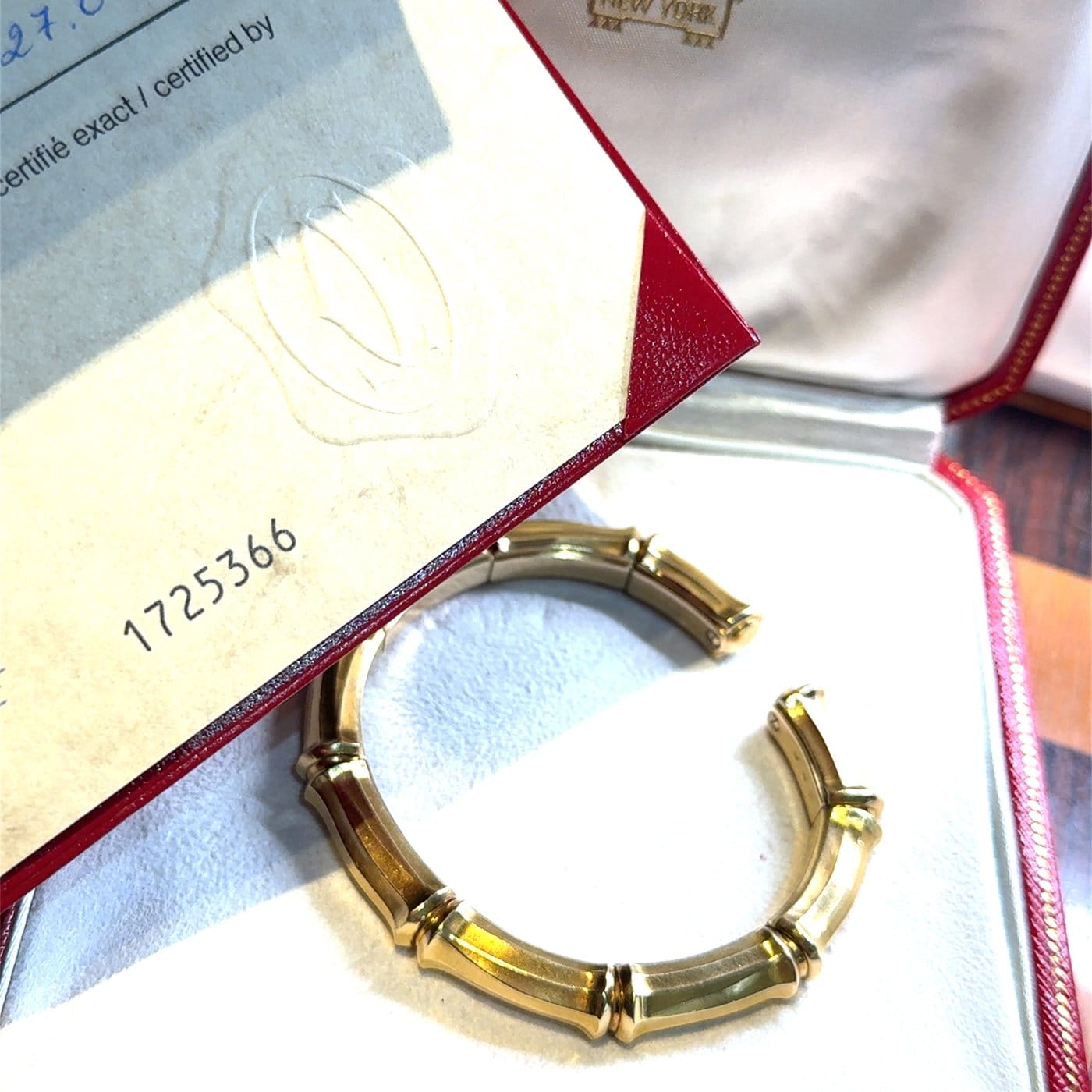 Cartier Bamboo Vintage Náramek ze Žlutého Zlata
