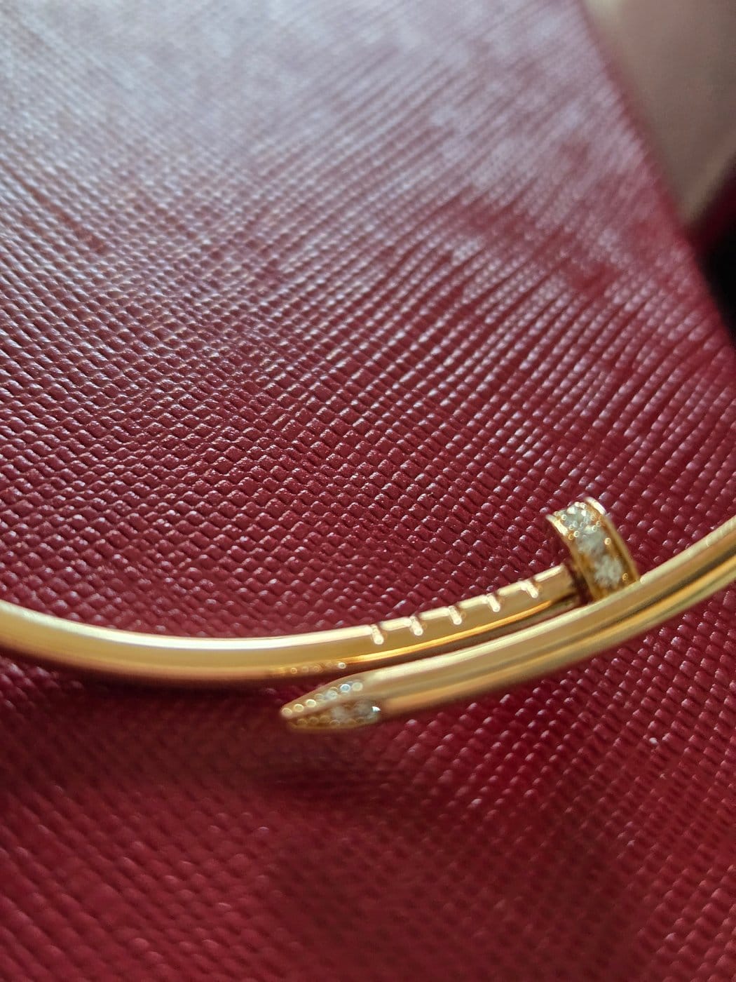 Cartier Juste un Clou Náramek Malý Model z Růžového Zlata s Diamanty