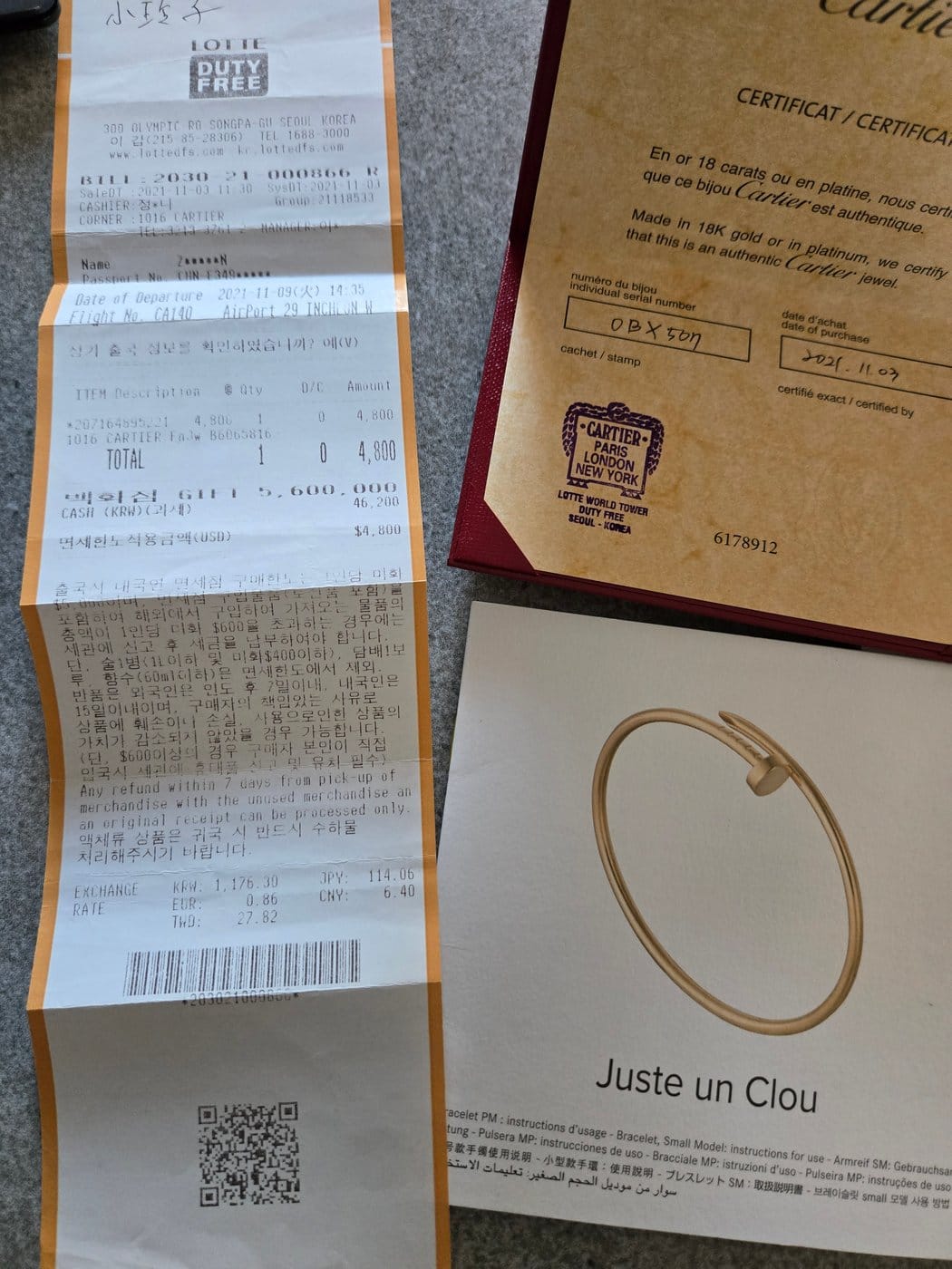 Cartier Juste un Clou Náramek Malý Model z Růžového Zlata s Diamanty