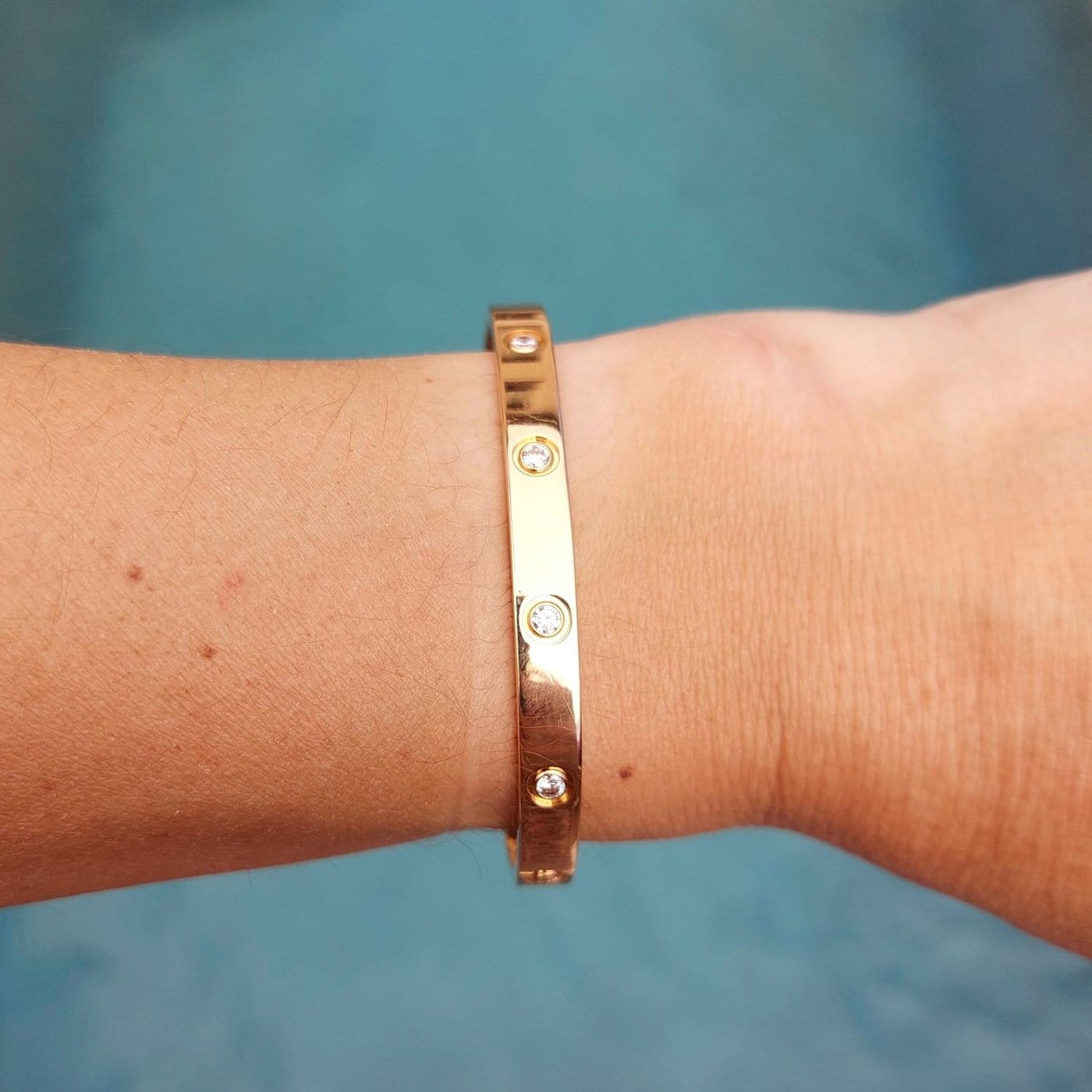 Cartier Love Náramek ze Žlutého Zlata s Diamanty