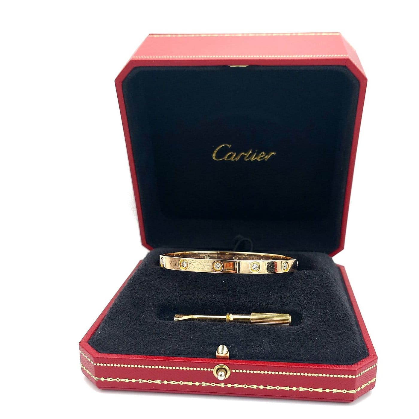 Cartier Love Náramek ze Žlutého Zlata s Diamanty