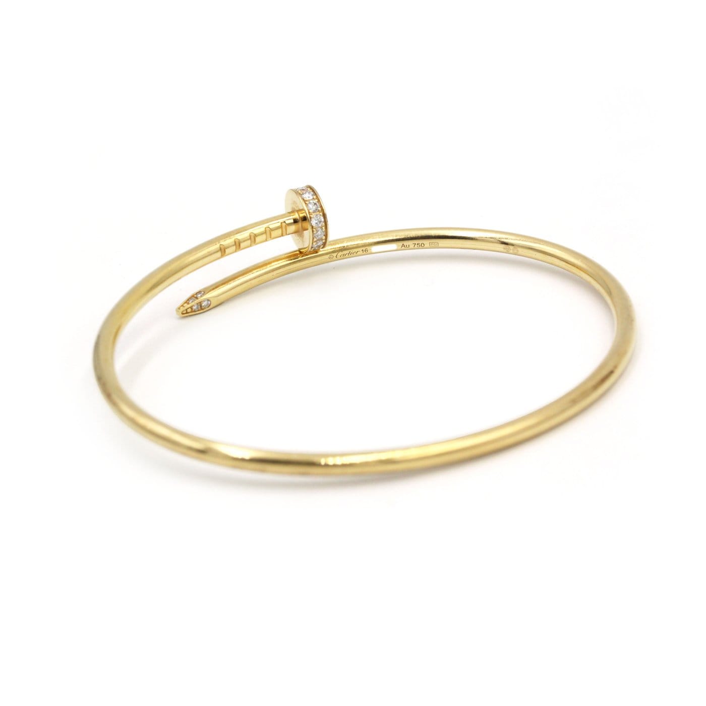 Cartier Juste un Clou Malý Náramek ze Žlutého Zlata s Diamanty