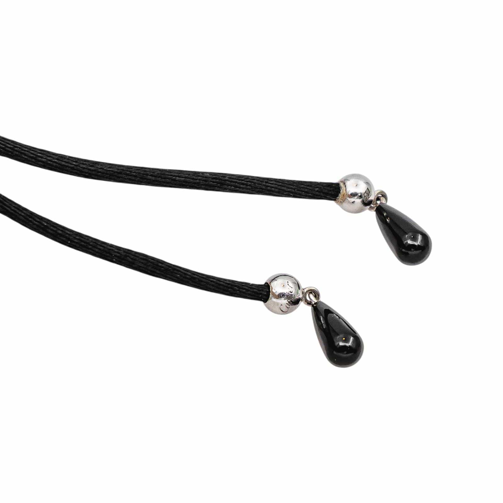 Cartier Panthère Náhrdelník z Bílého Zlata s Diamanty a Onyxem