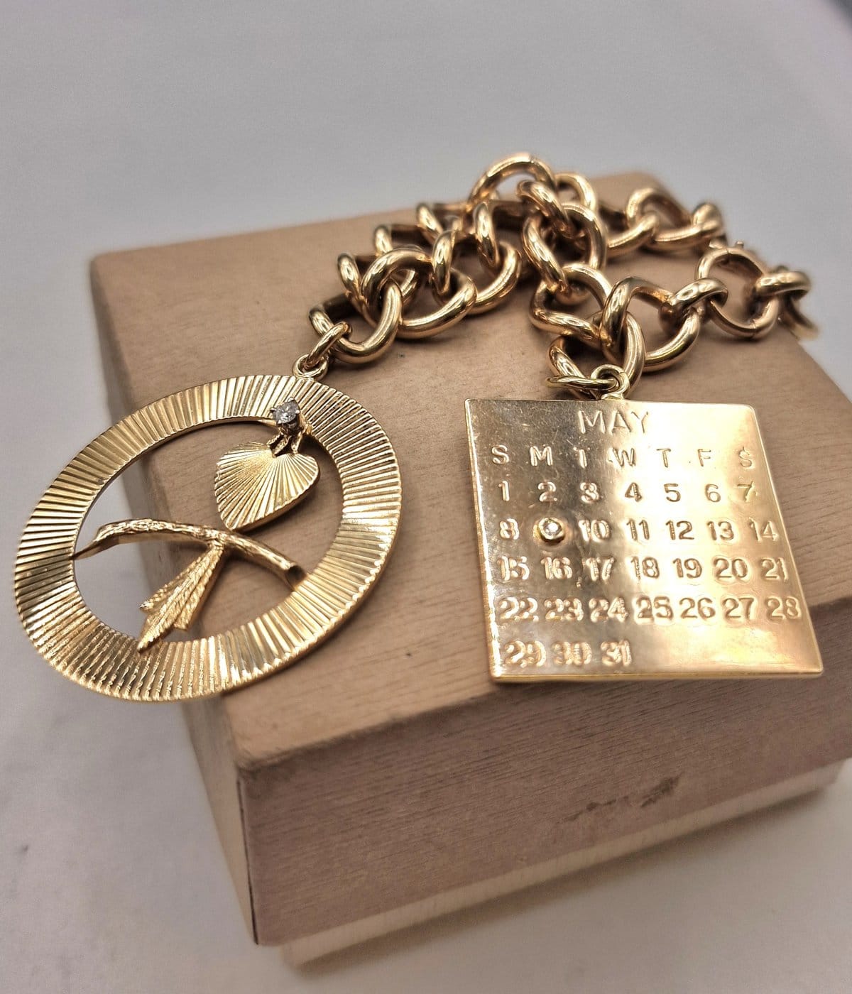 Tiffany & Co. Vintage Náramek ze Žlutého Zlata s Diamanty