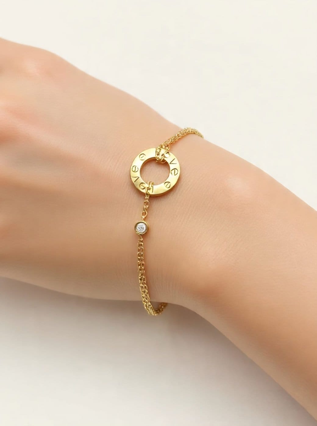 Cartier Love Náramek ze Žlutého Zlata s Diamanty