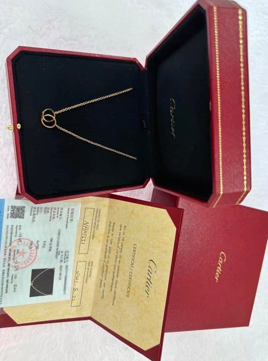 Cartier Love Náhrdelník z Růžového Zlata s Přívěskem
