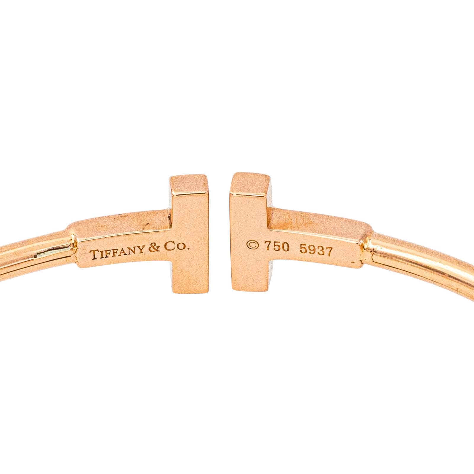 Tiffany & Co. T Náramek z Růžového Zlata s Diamanty