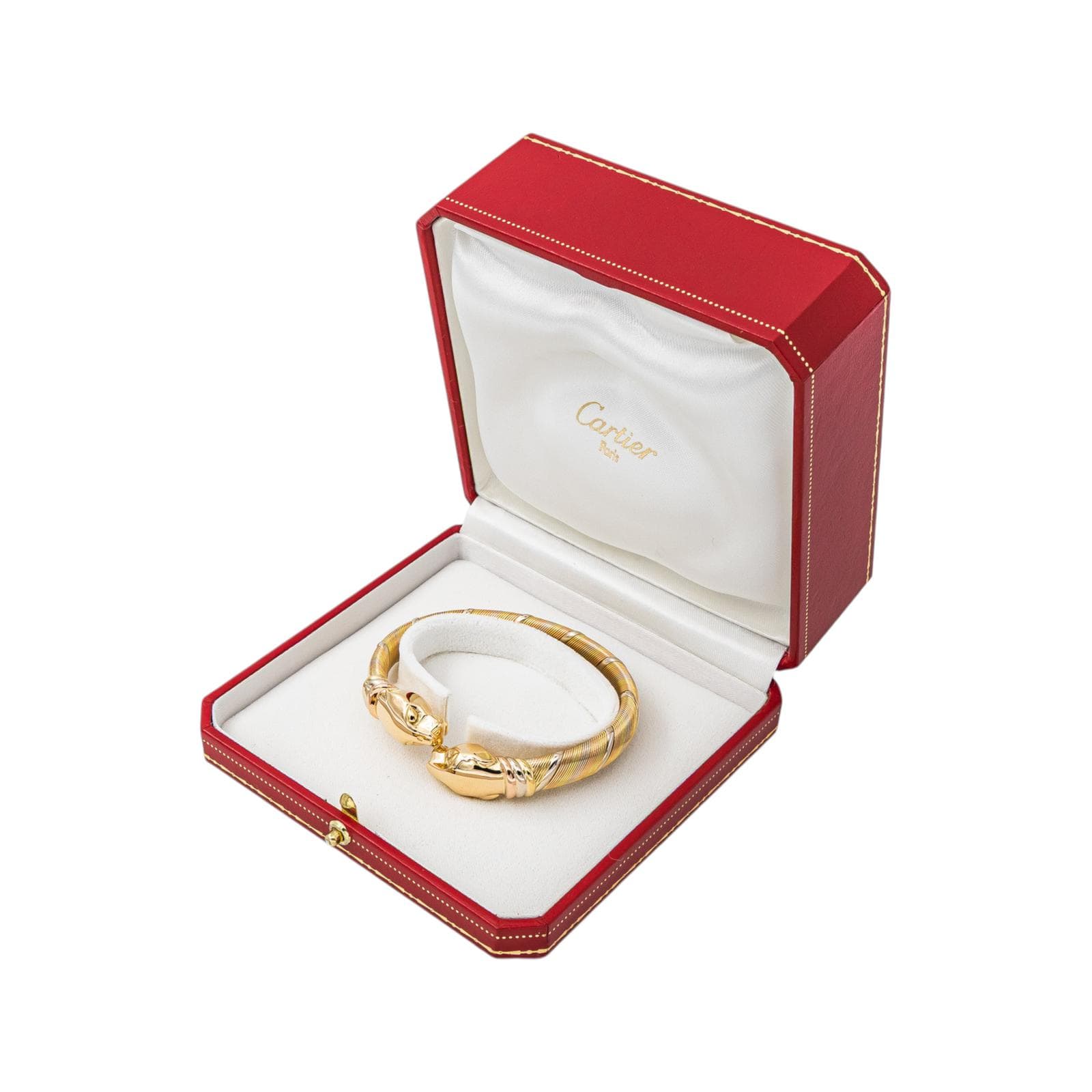 Cartier Double Panthère Náramek ze Tří Druhů Zlata