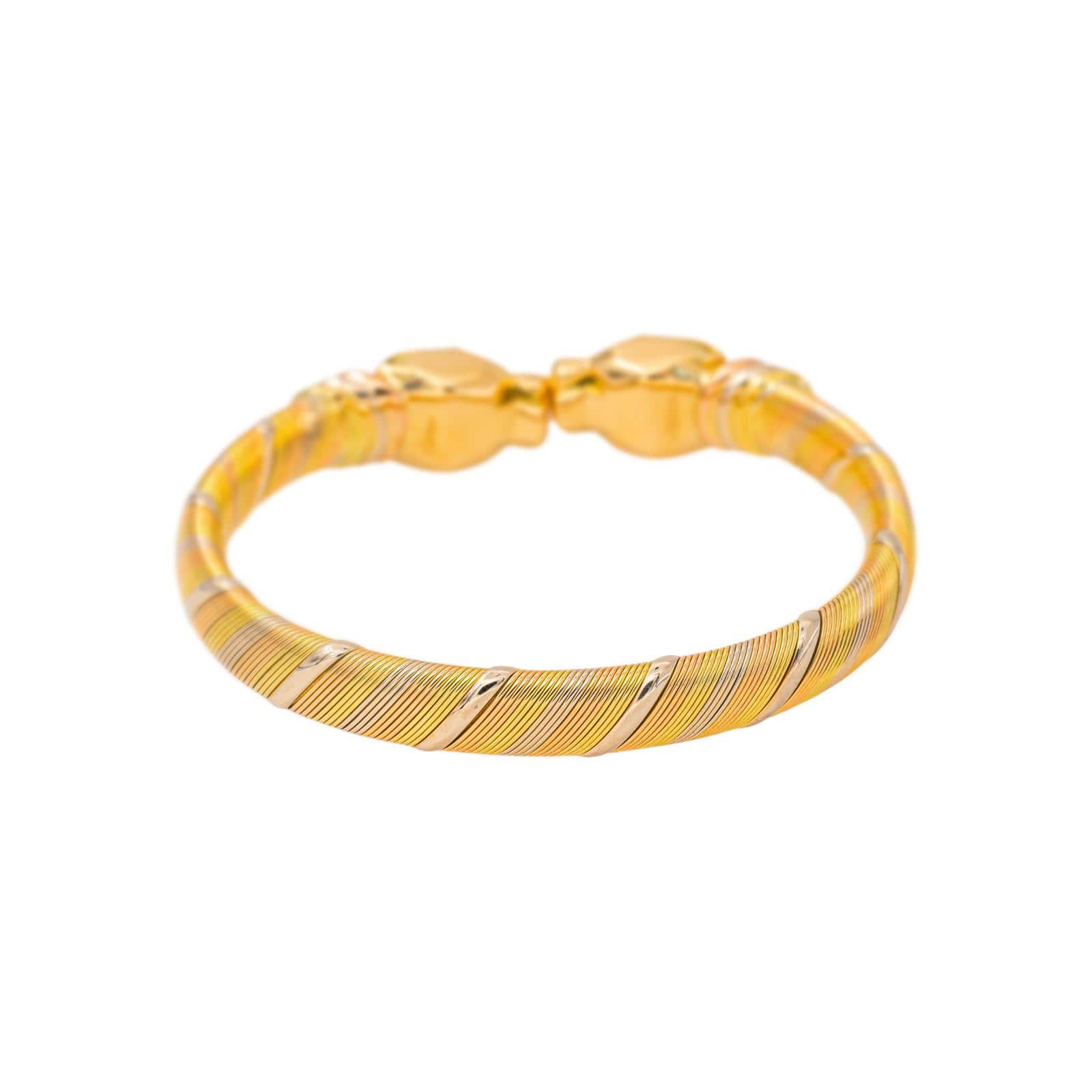 Cartier Double Panthère Náramek ze Tří Druhů Zlata