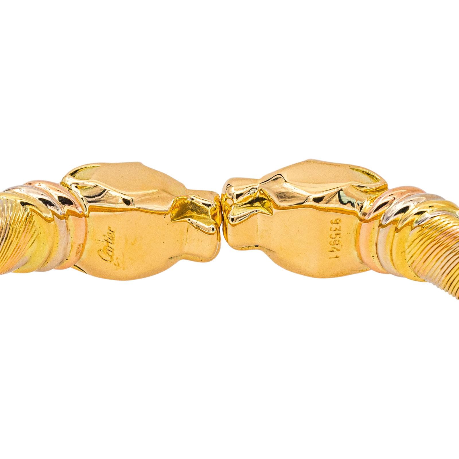 Cartier Double Panthère Náramek ze Tří Druhů Zlata