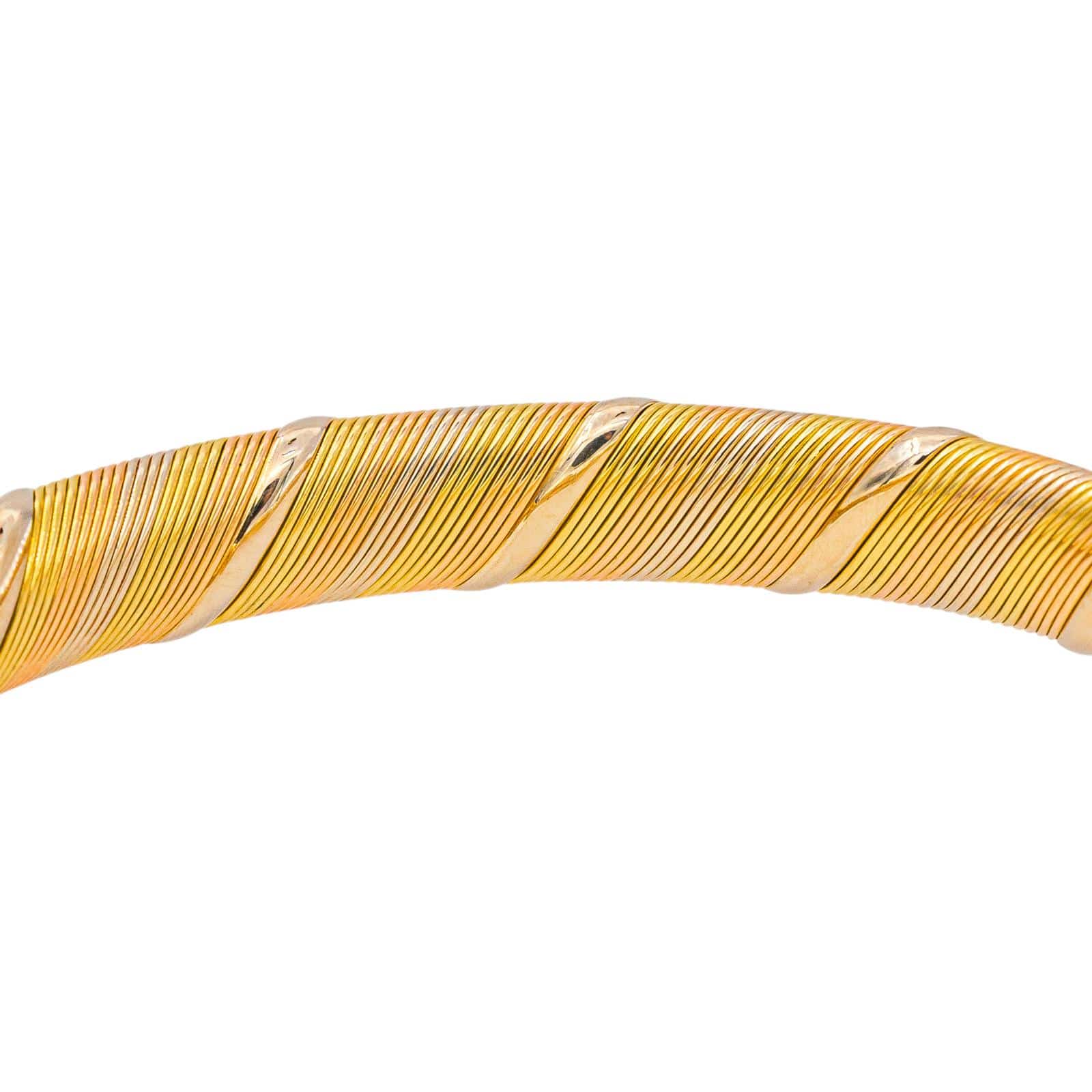 Cartier Double Panthère Náramek ze Tří Druhů Zlata