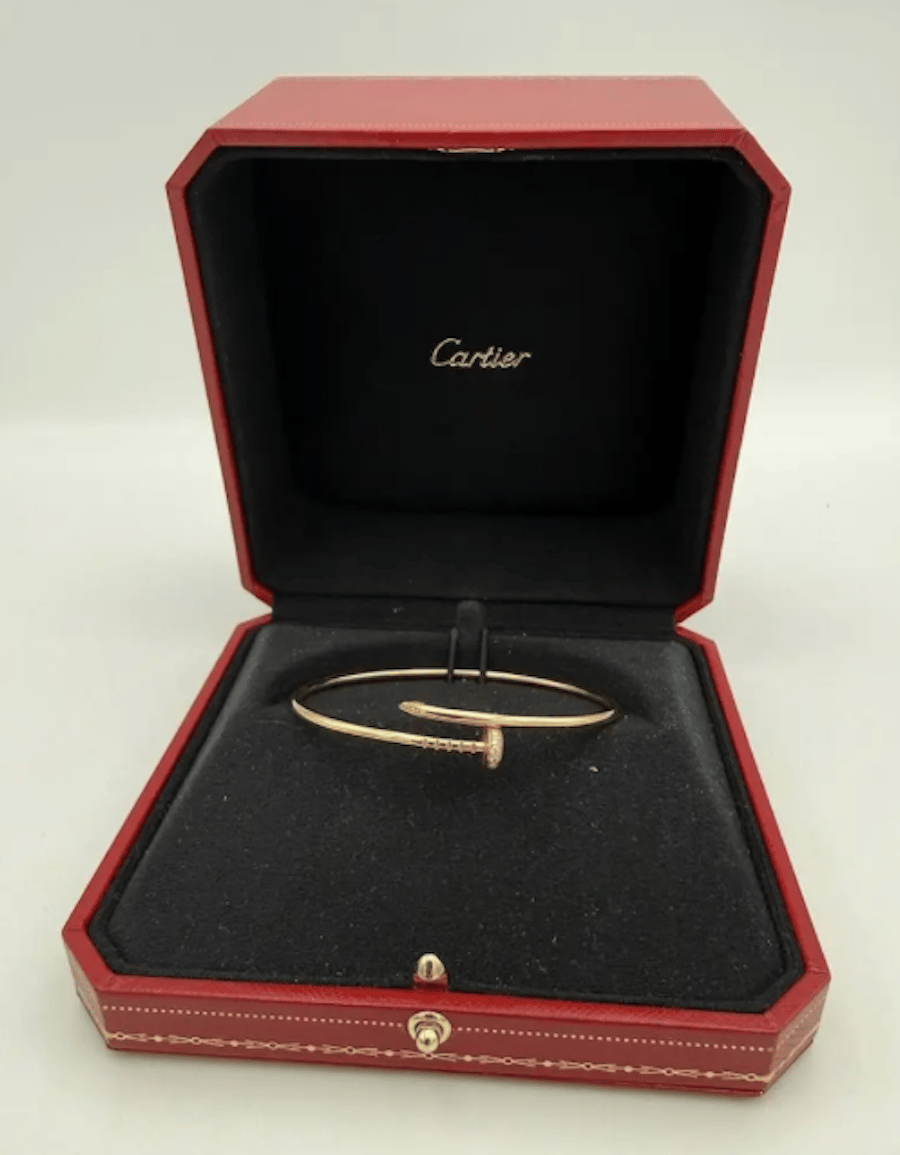 Cartier Juste un Clou PM Náramek z Růžového Zlata s Diamanty