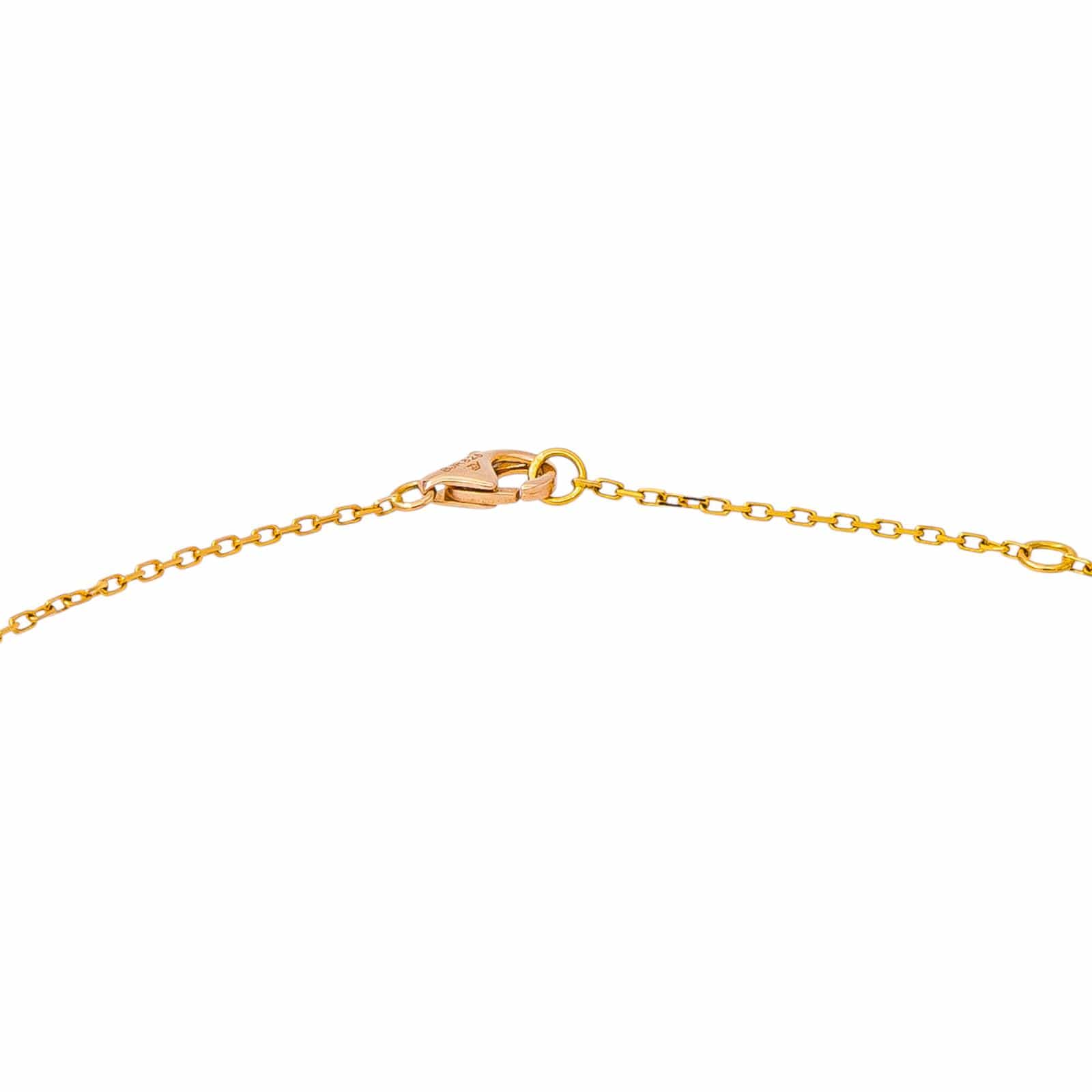 Cartier Náhrdelník Trinity Heart z Trojbarevného Zlata
