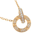 Cartier Love Interlocking Náhrdelník z Růžového Zlata s Diamanty