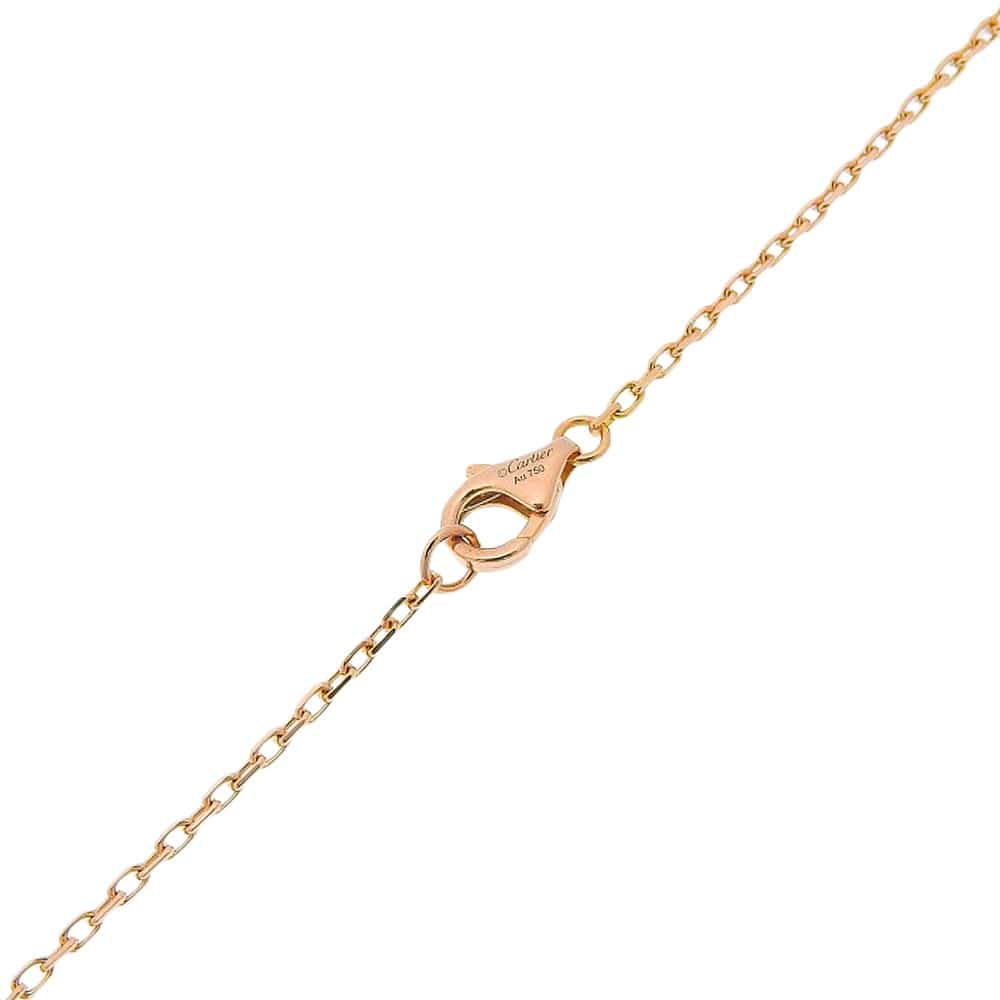 Cartier Love Interlocking Náhrdelník z Růžového Zlata s Diamanty