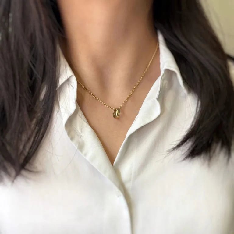 Cartier Trinity XS Přívěsek Náhrdelník z Trojbarevného Zlata