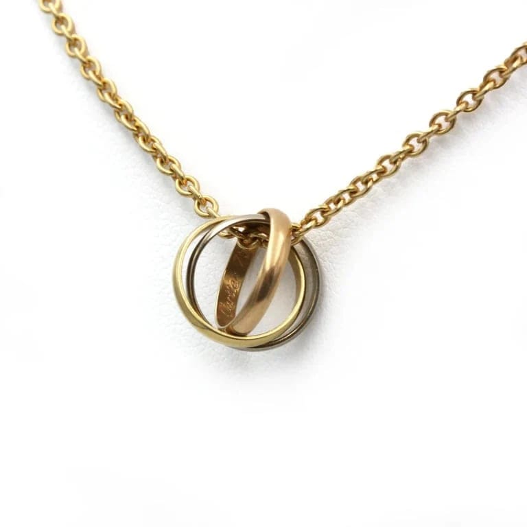 Cartier Trinity XS Přívěsek Náhrdelník z Trojbarevného Zlata